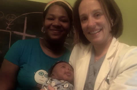 Gracie, Dr. Laura & Baby